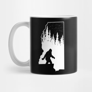 Bigfoot Mississippi State Map Mug